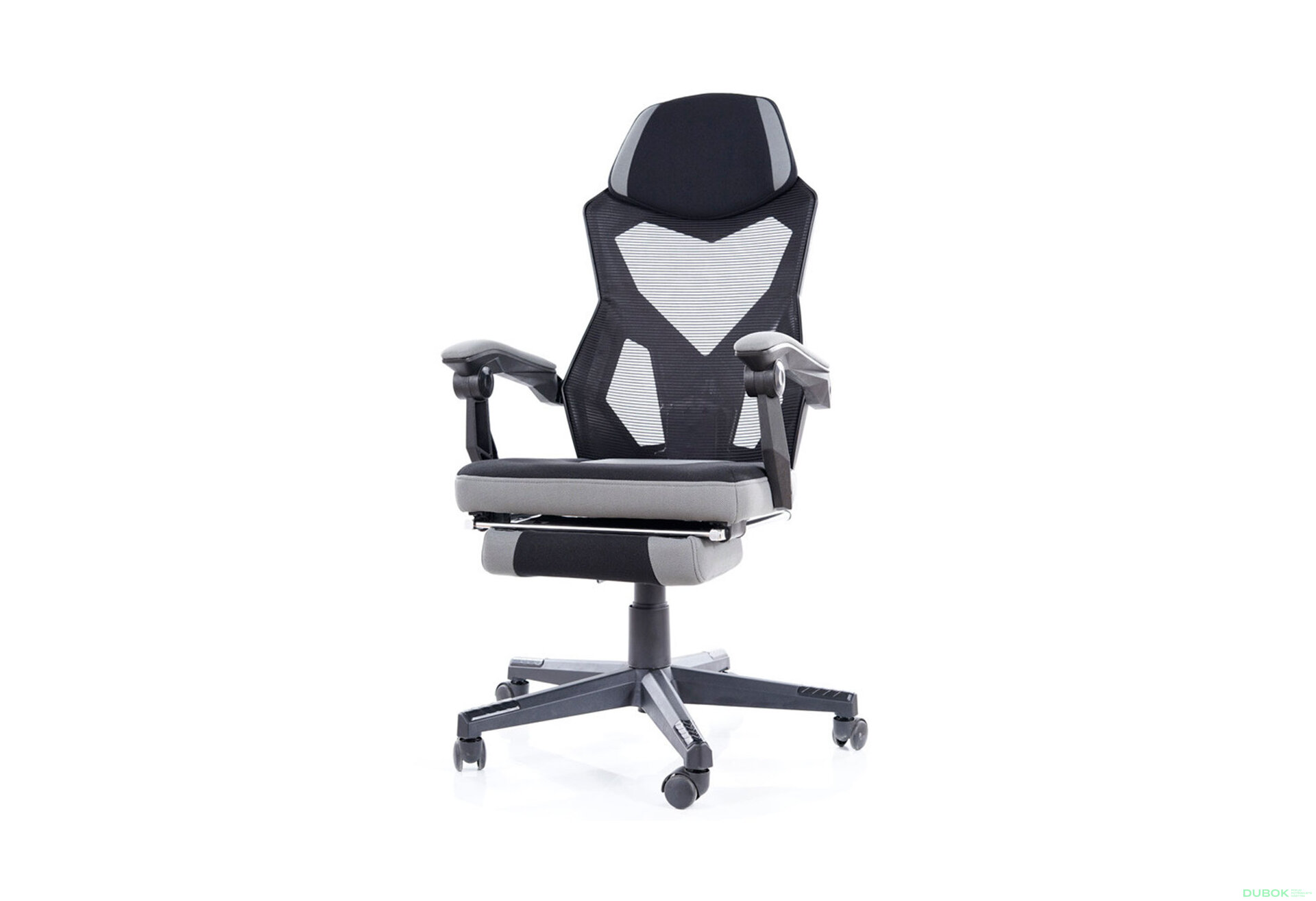 Obrázek 1 - Otočné křeslo Q-939 černý / šedý