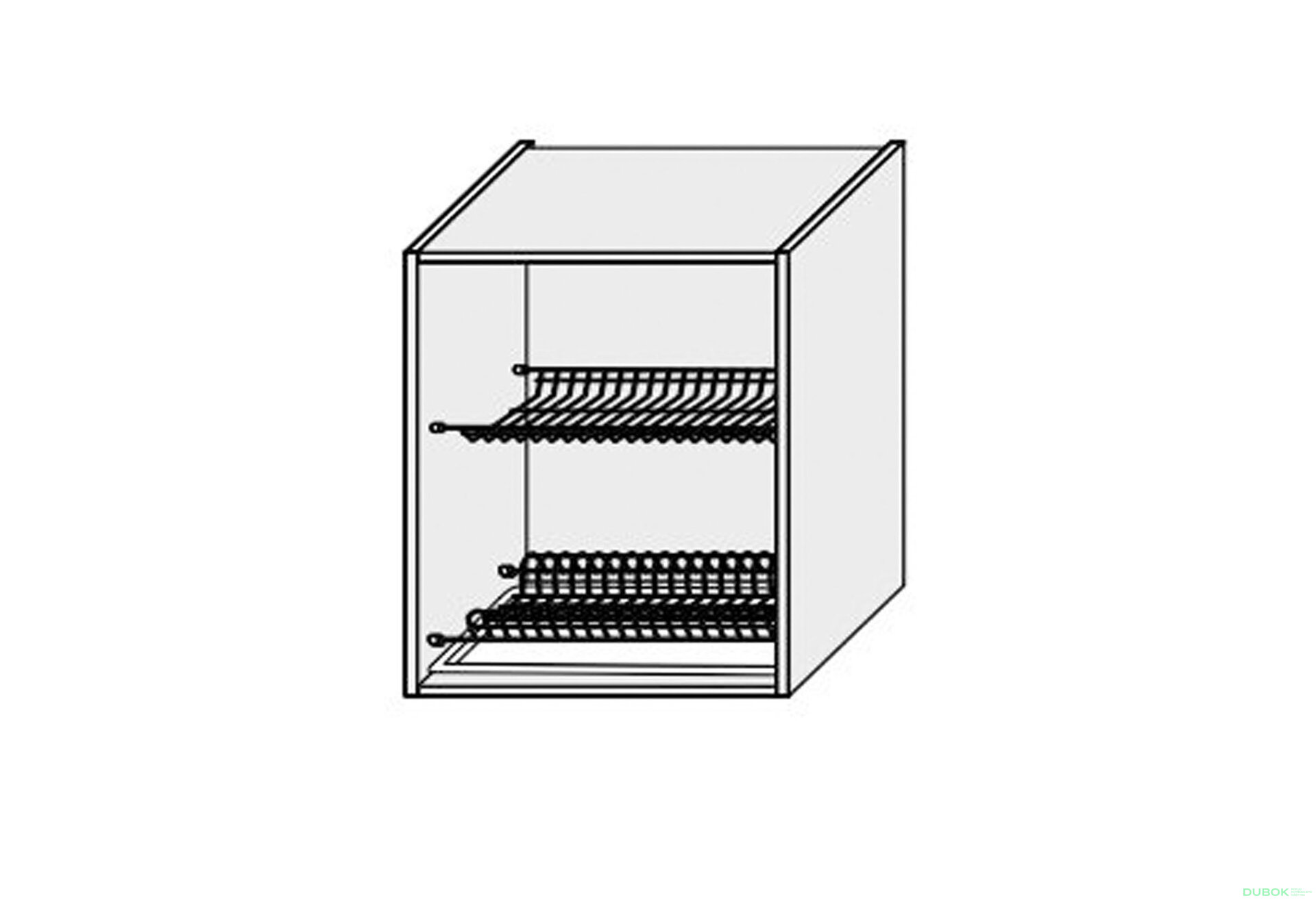 Obrázek 1 - Korpus 60V 1dv Sušák 720mm