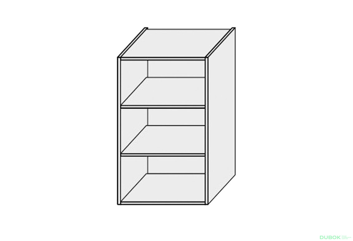 Korpus 40V 1dveřová vitrína Pro Blum 720mm