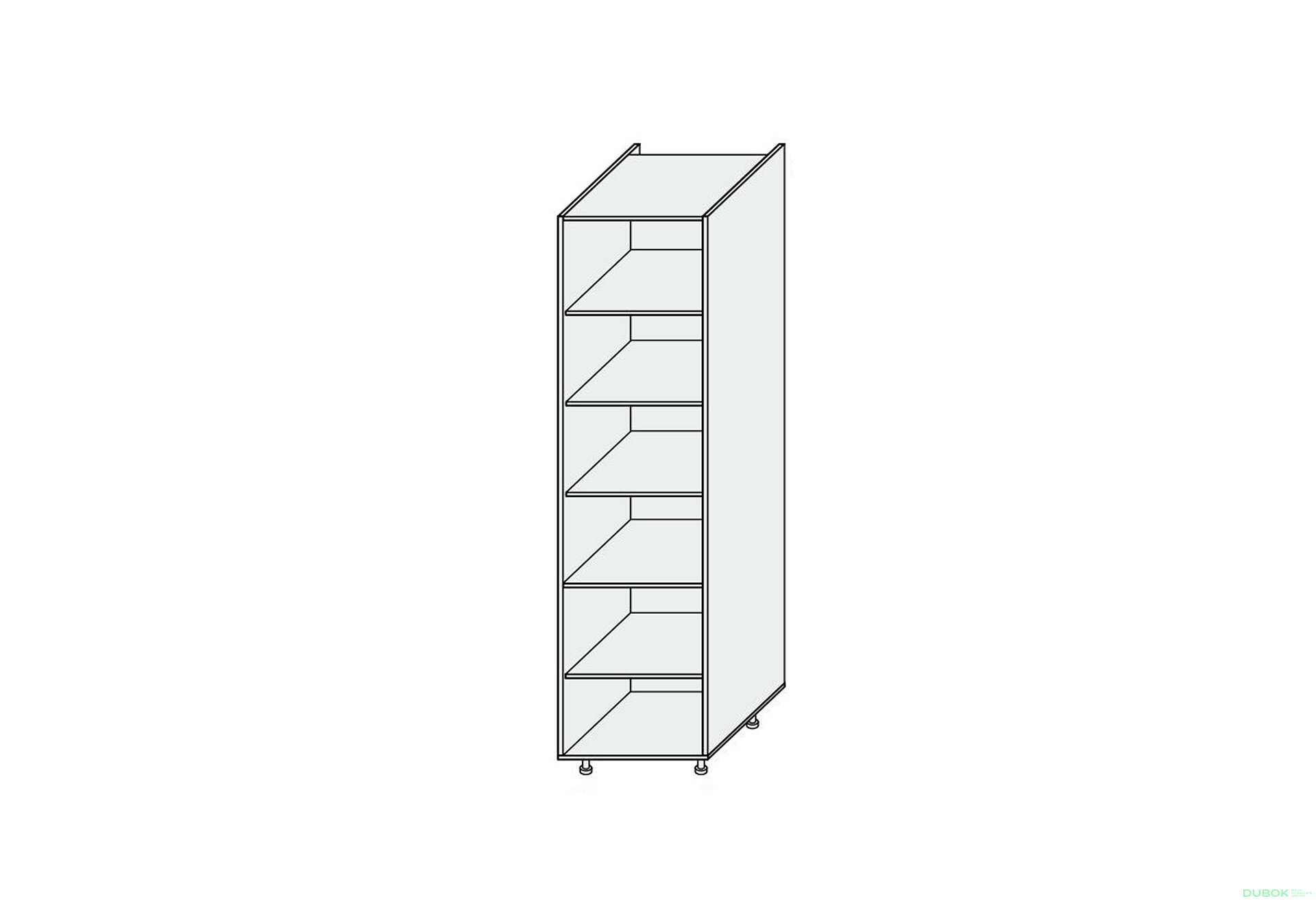 Obrázek 1 - Korpus Skříň 60P Pro Blum 2320mm