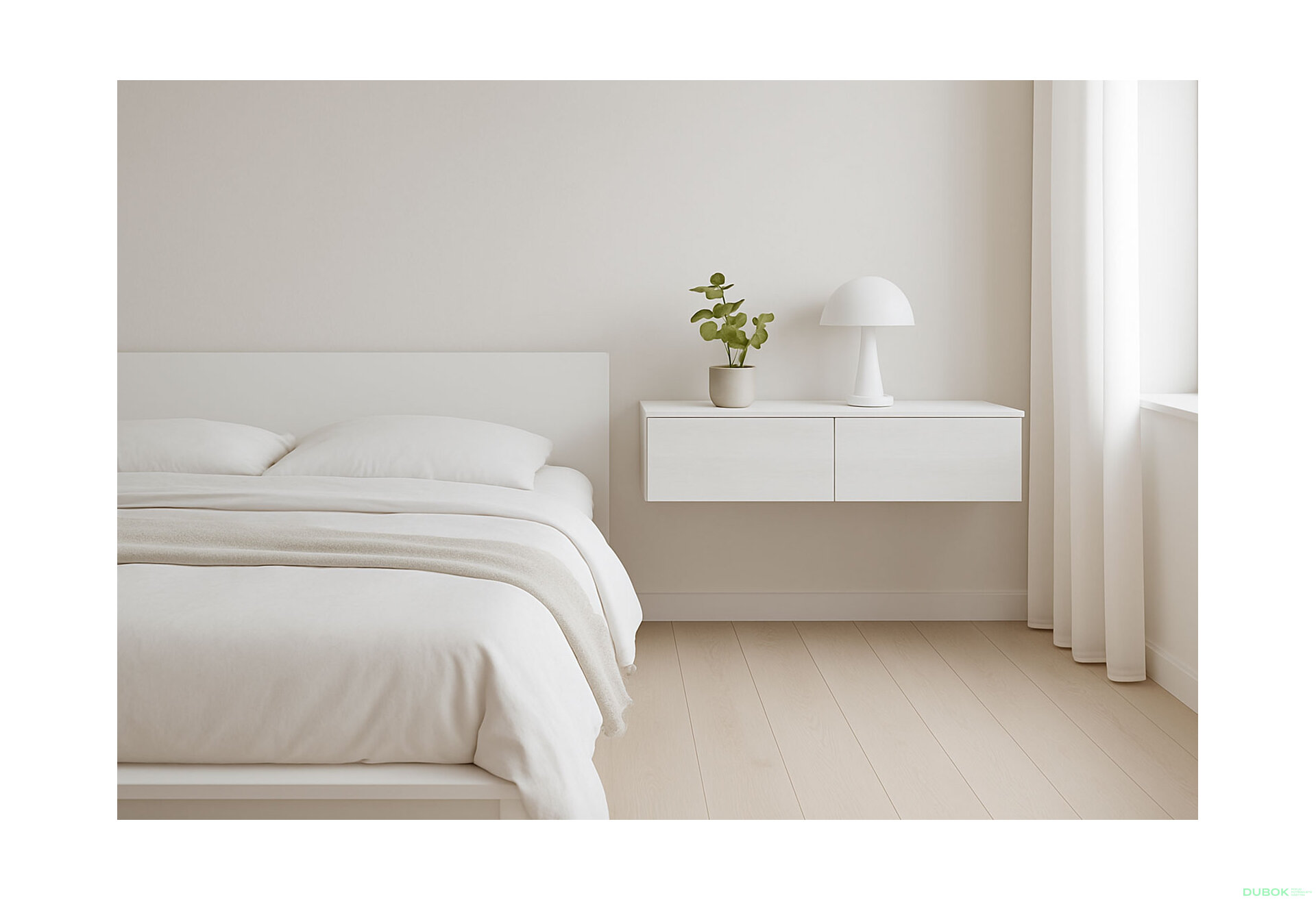 Obrázek 2 - Toaletní stolek Levía bílý strom 2š 100x32x22