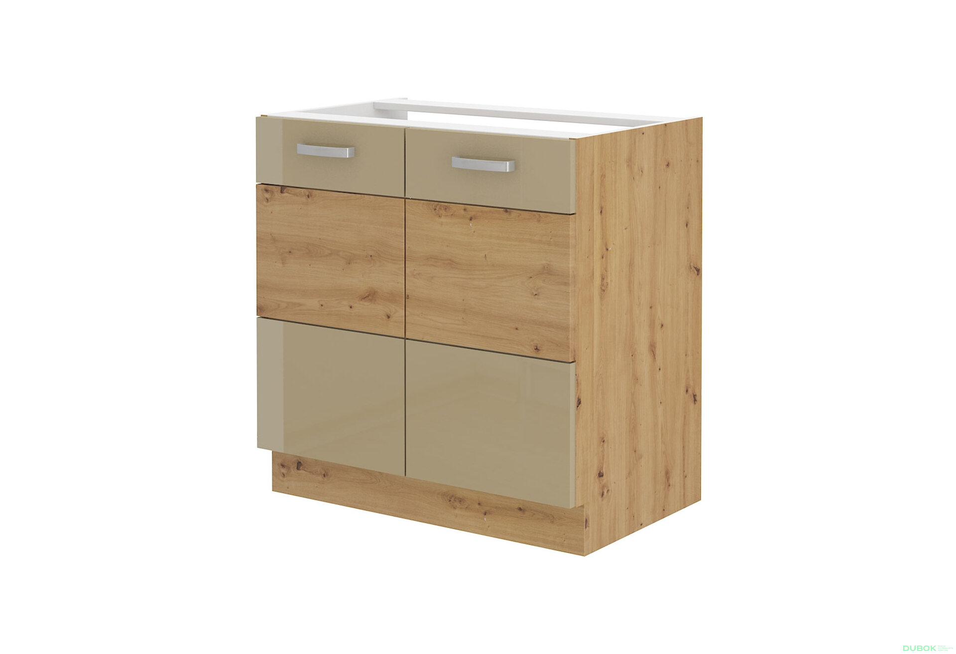 Obrázek 5447 - Kuchyňská sestava 2.5 m Artisan / cappuccino lesk