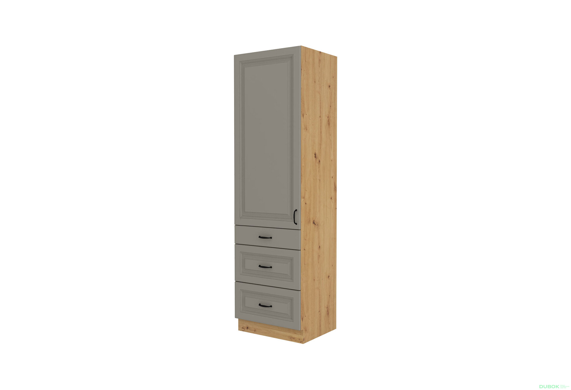 Obrázek 4138 - Kuchyňská sestava 2.4 m Stilo dub artisan / clay grey
