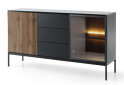 Obrázek 1 - Komoda KSZ154 1 pkt Led Sento černý / dub wotan