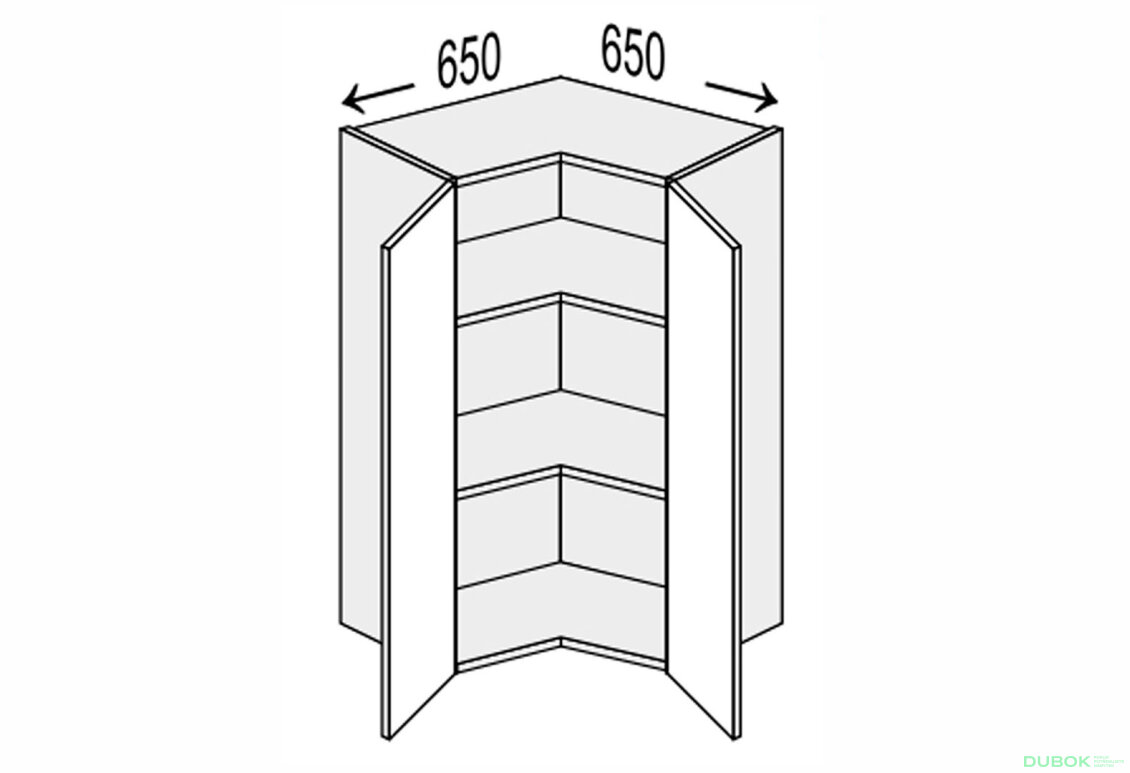 Vrchní roh 90°/900 2dveře Glory