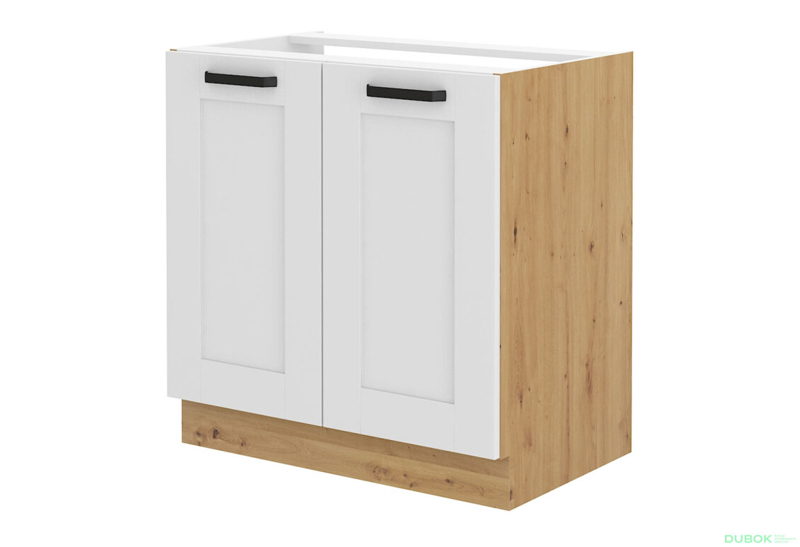 80 ZL 2F BB kuchyňský dřez Luna artisan / bílý