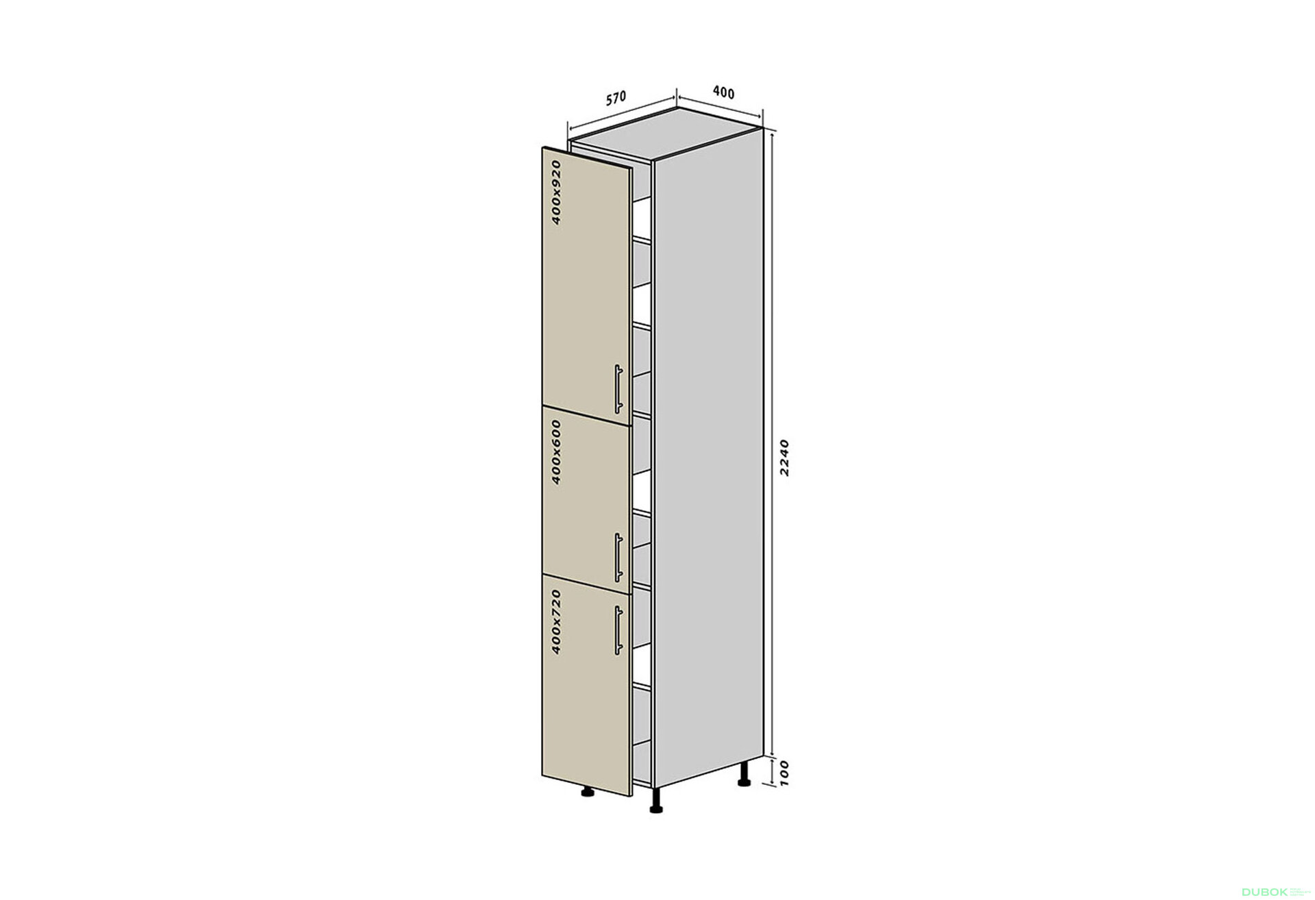 Obrázek 1 - N42 Skříňka 40x234 Sonata Luxe