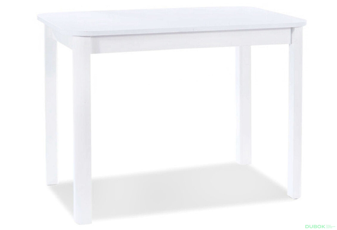 Obrázek 2 - Stůl Diego I 105x65 bílý mat MDF / dřevo