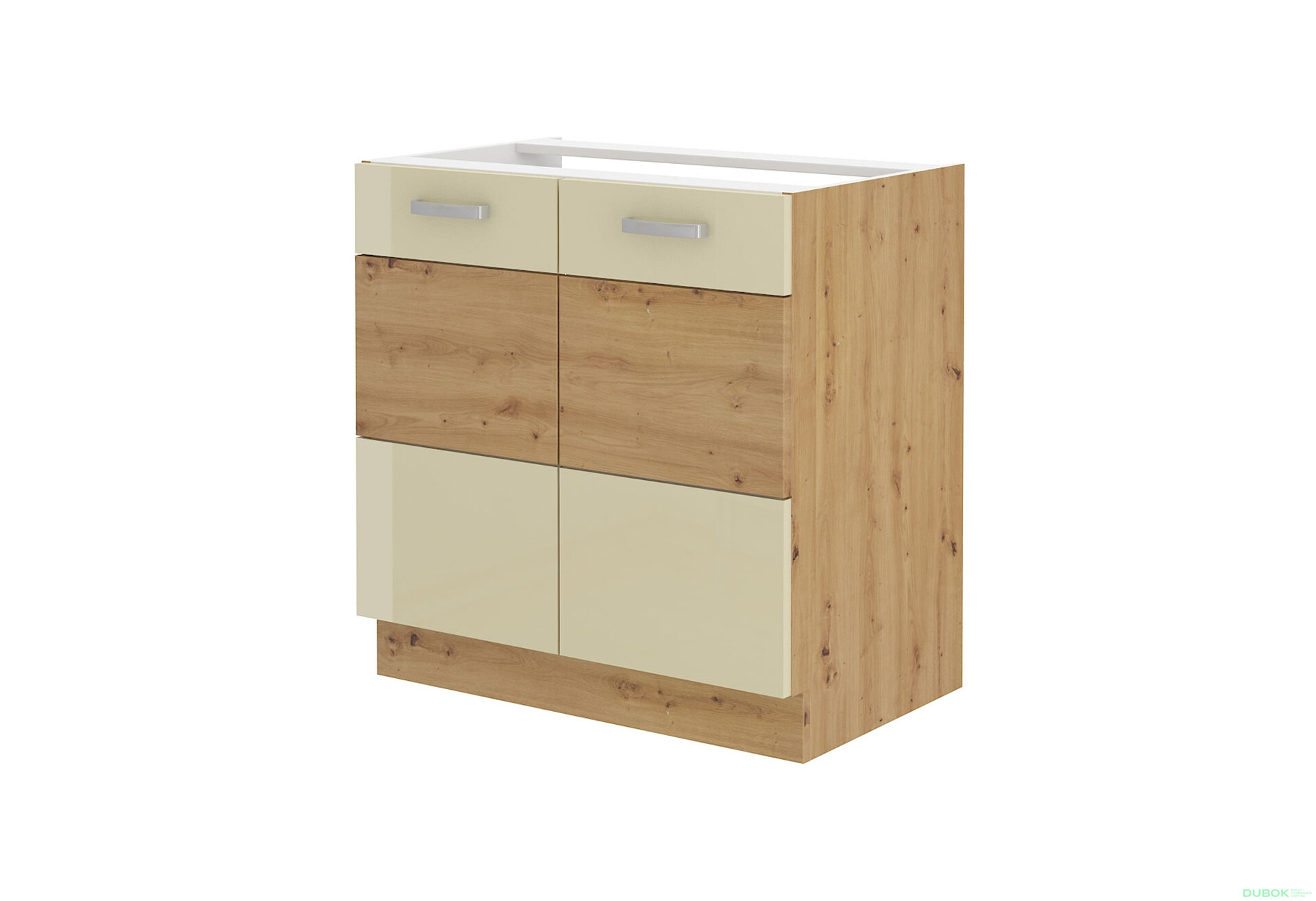 Obrázek 5495 - Kuchyňská sestava 2.6 m Artisan / krém lesk