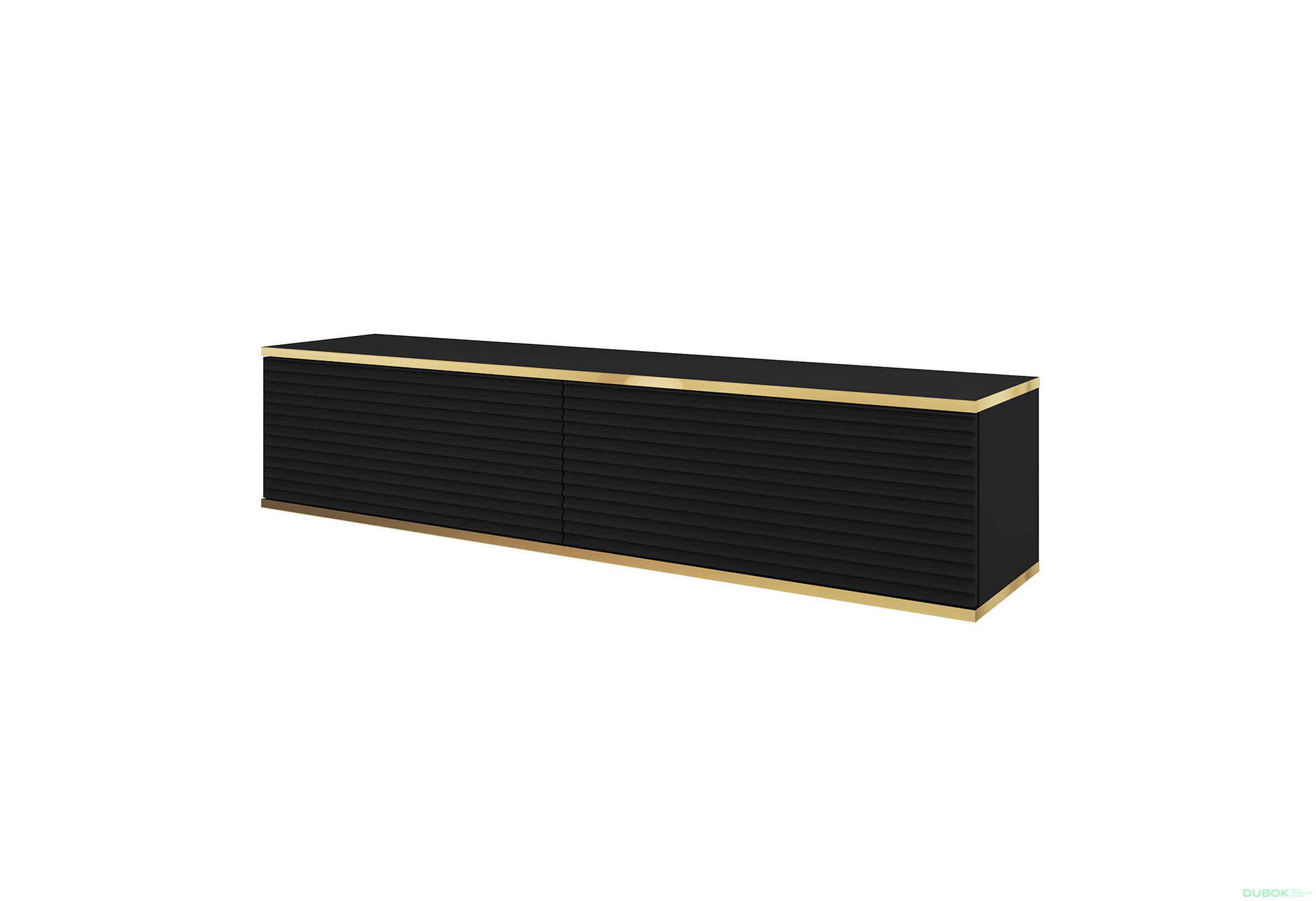 Obrázek 6133 - TV stolek RTV 135 MDF černý, černé nohy Oro