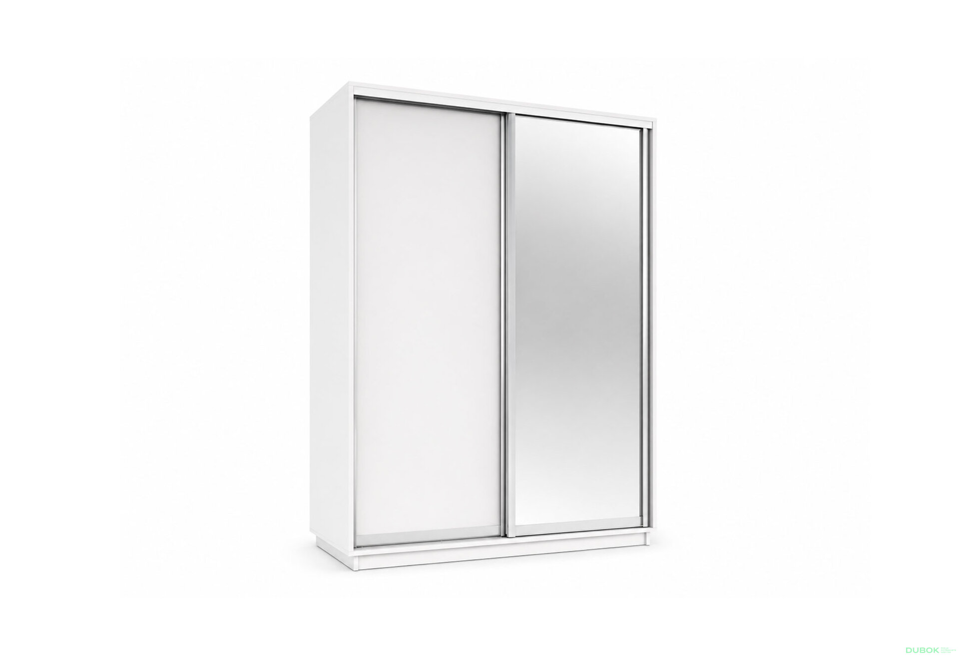 Obrázek 1 - Skříň s posuvnými dveřmi 1800x2200x600 1LTD 1 Zrcadlo Nymphea Alba, profil stříbrný