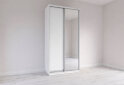 Obrázek 3 - Skříň s posuvnými dveřmi 1200x2200x600 1LTD 1 Zrcadlo nymphaea alba, profil stříbrný