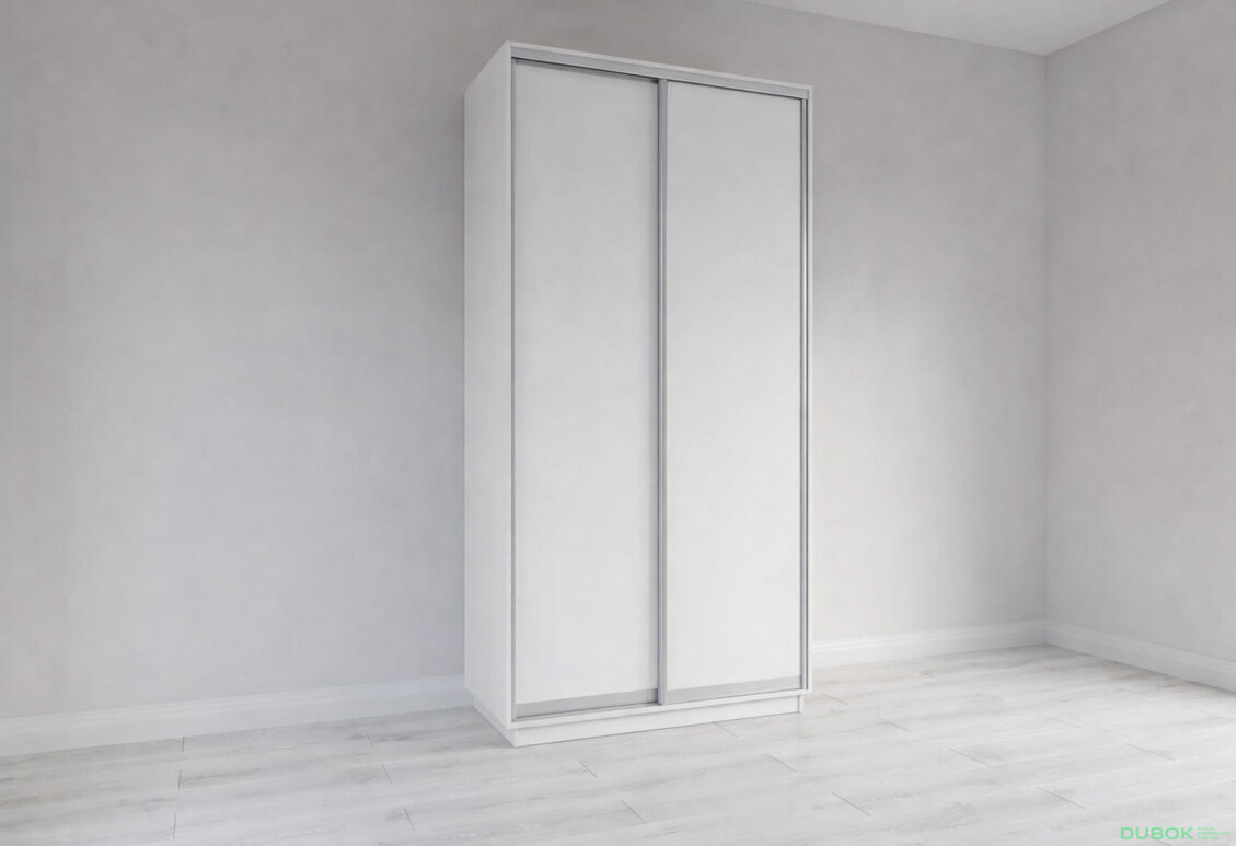 Obrázek 3 - Skříň s posuvnými dveřmi 1000x2200x450 2LTD nymphaea alba, profil stříbrný