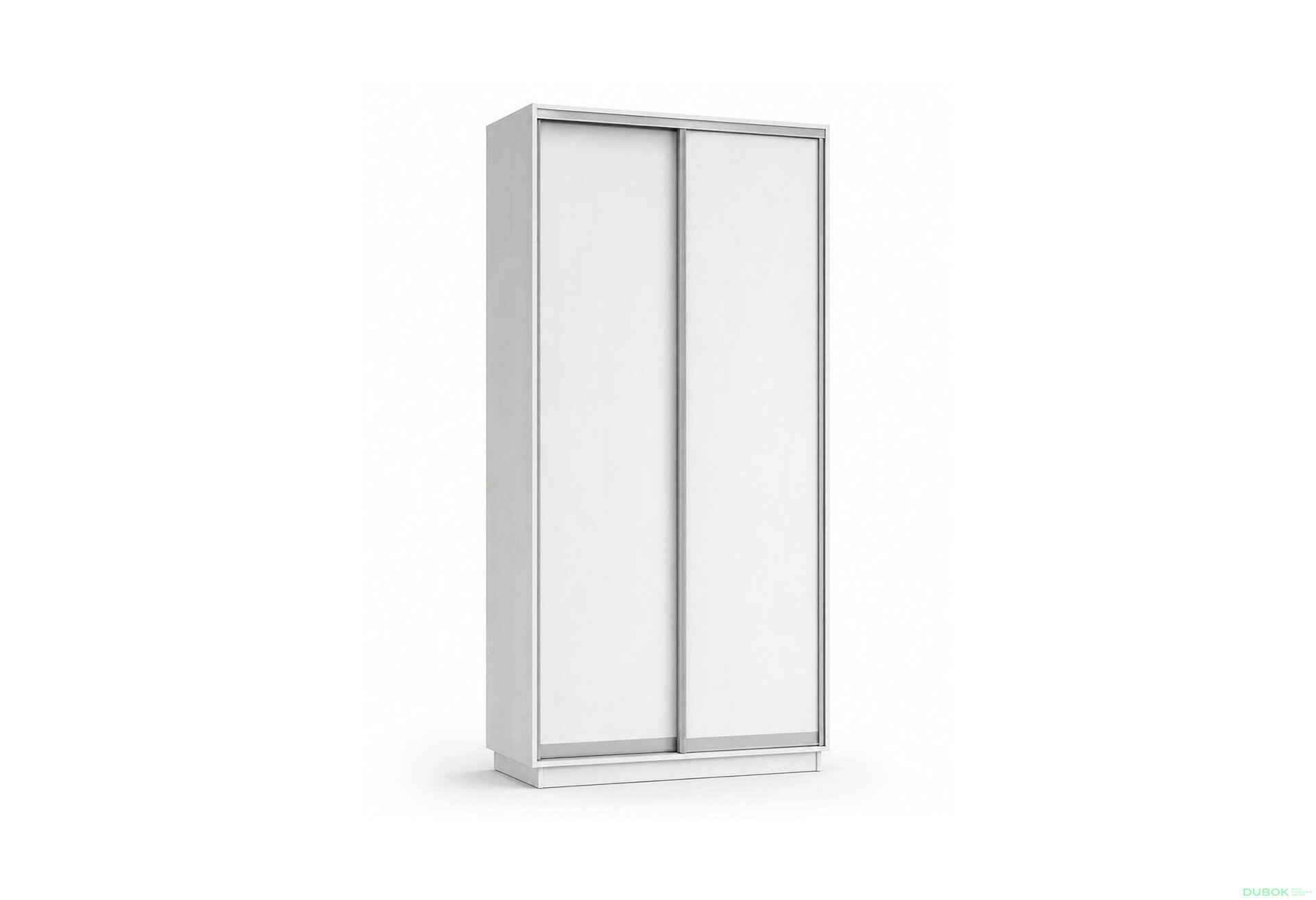 Obrázek 1 - Skříň s posuvnými dveřmi 1000x2200x450 2LTD nymphaea alba, profil stříbrný