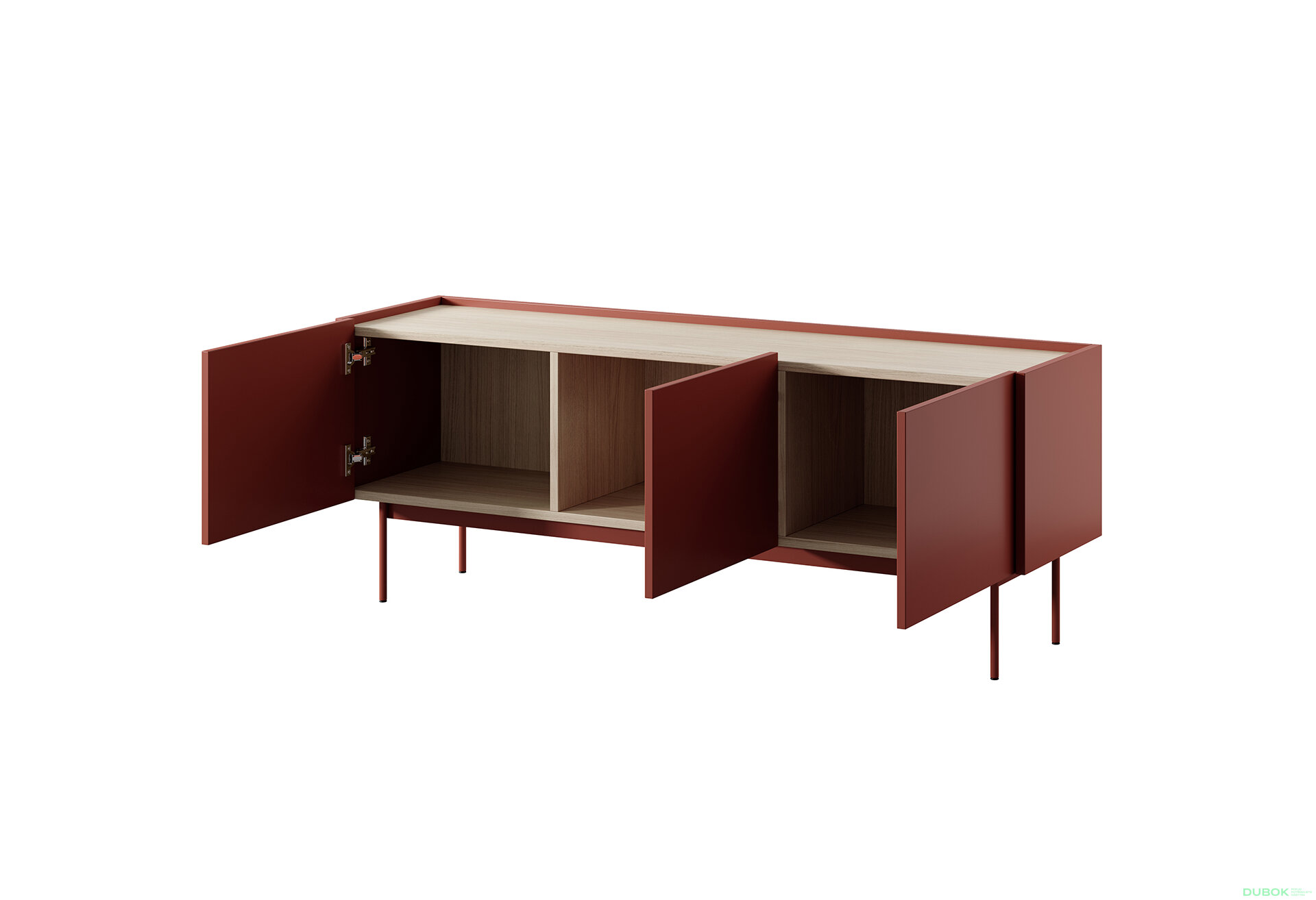 Obrázek 4 - TV stolek RTV-144 keramický červený Color