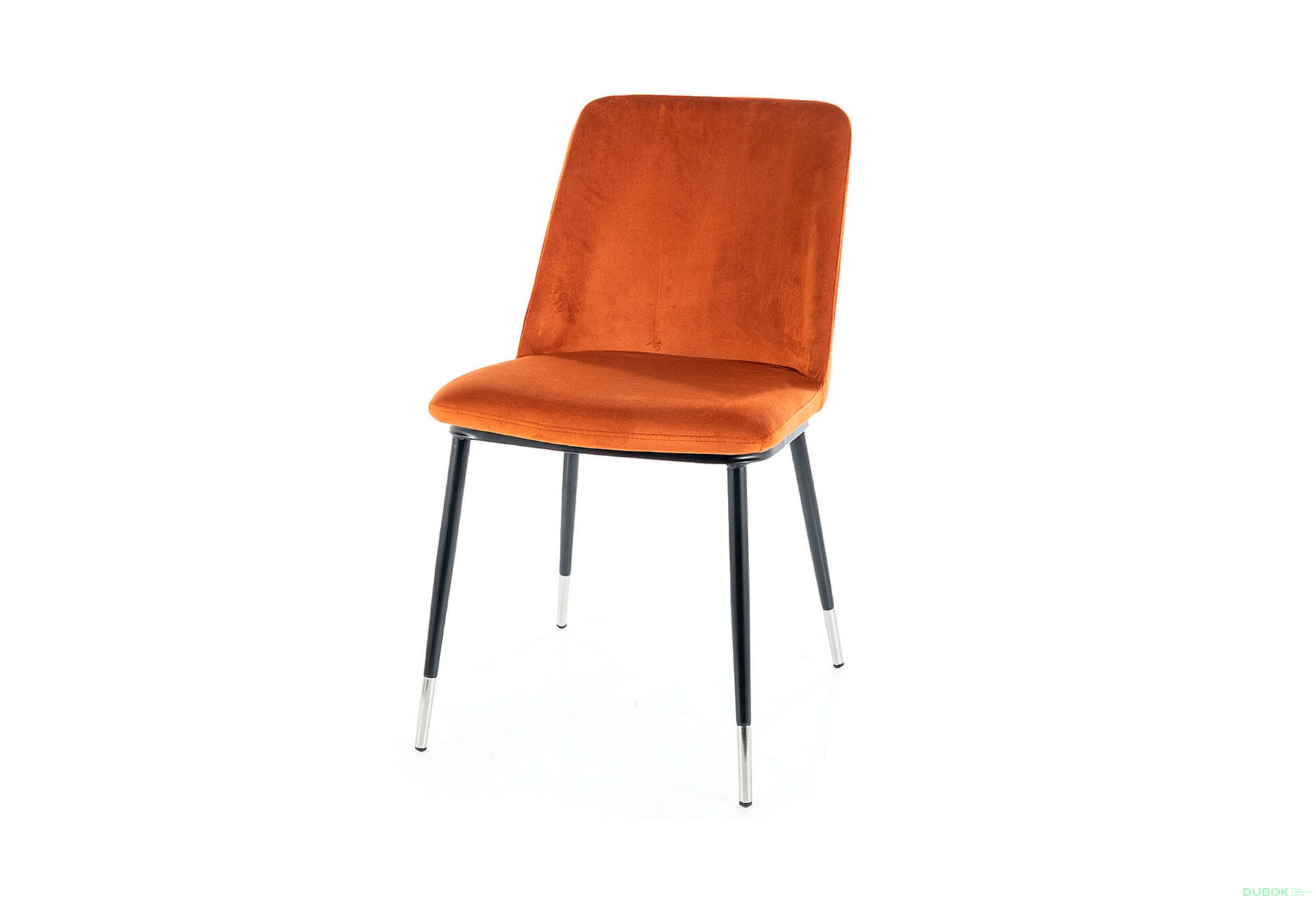 Obrázek 1 - Židle Jill Velvet skořice Bluvel 4215, kov černá / chrome