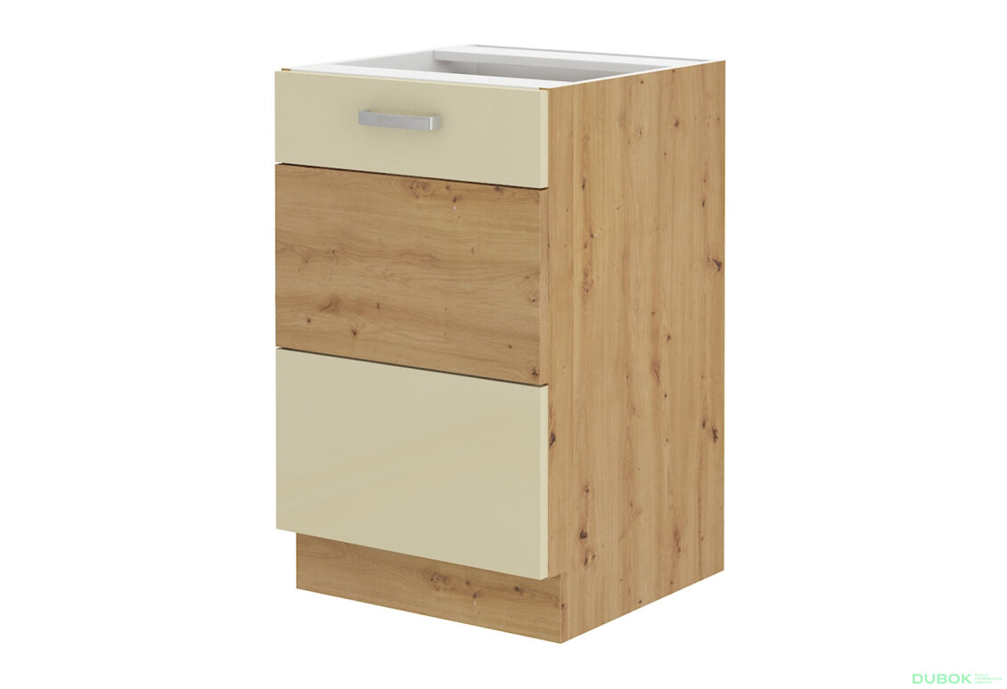 Obrázek 5524 - Kuchyňská sestava 1.5 m Artisan / krém lesk
