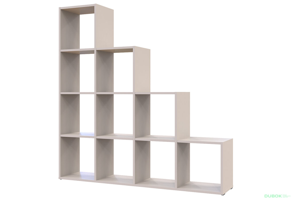 Regál otevřený Step 4х4 136.2х28.8х140.7 kašmír