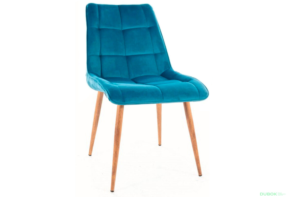 Obrázek 2 - Židle Chic D Velvet tyrkysový Bluvel 85