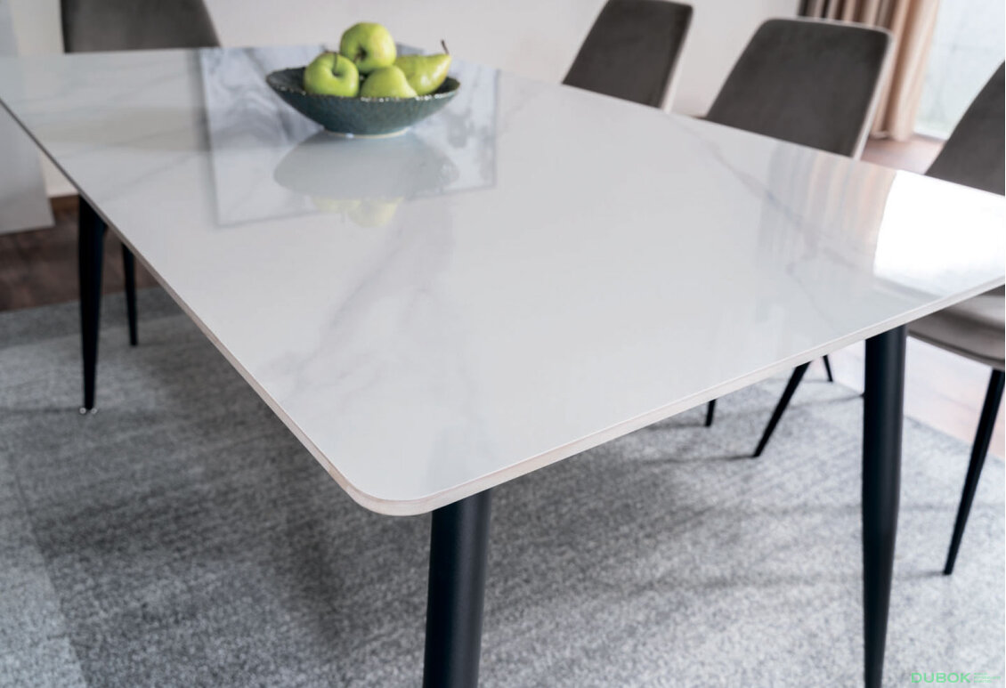 Obrázek 2 - Stůl Rion 160x90 + 5 židle Cobe Velvet Bluvel 14 / 40