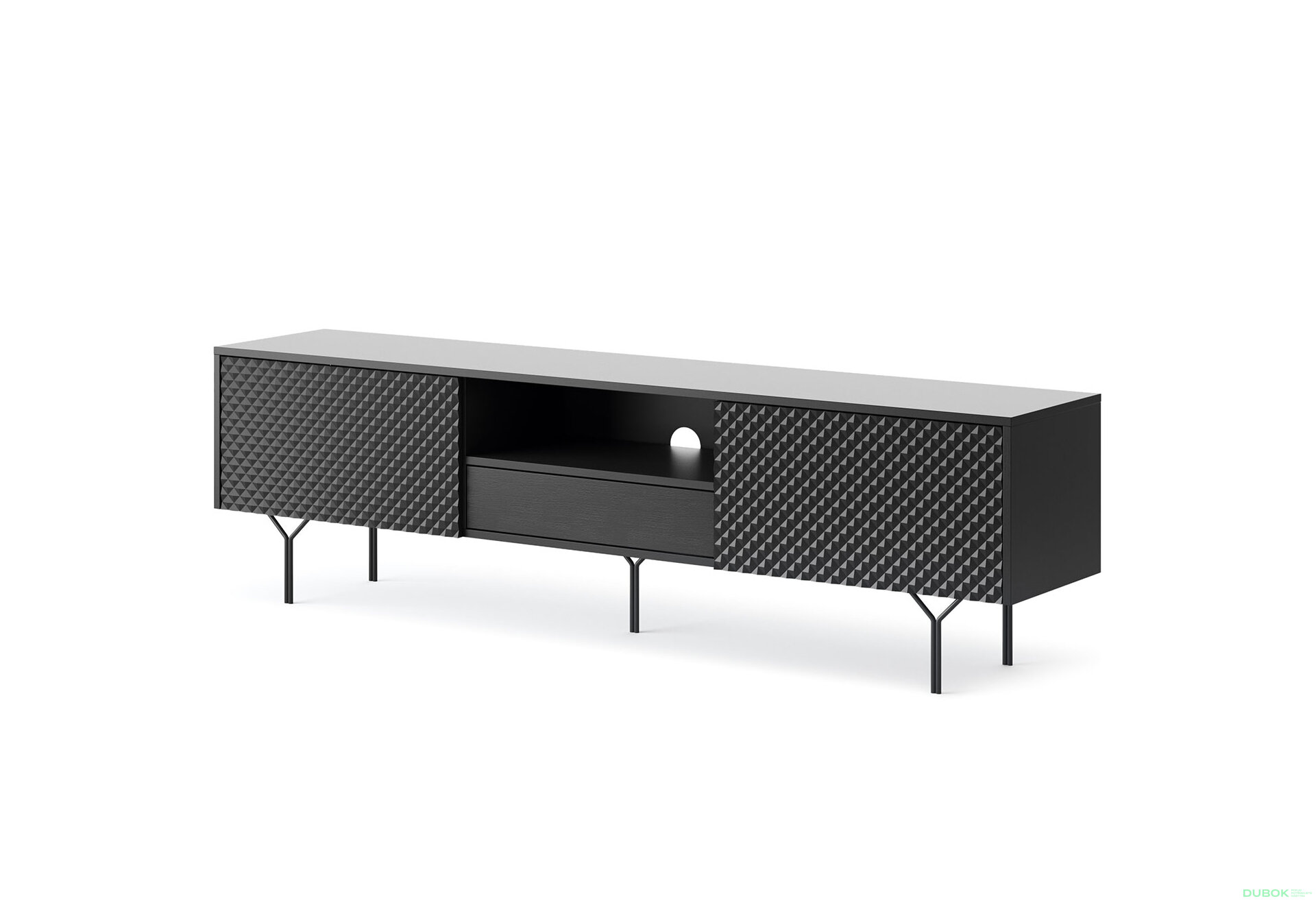Obrázek 1 - TV stolek RTV180 černý + černý noha Raven