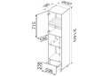 Obrázek 2 - Skříňka 60PDM1SHX/2140 trouba + mikrovlnná trouba Pro Blum+Hettich Mary