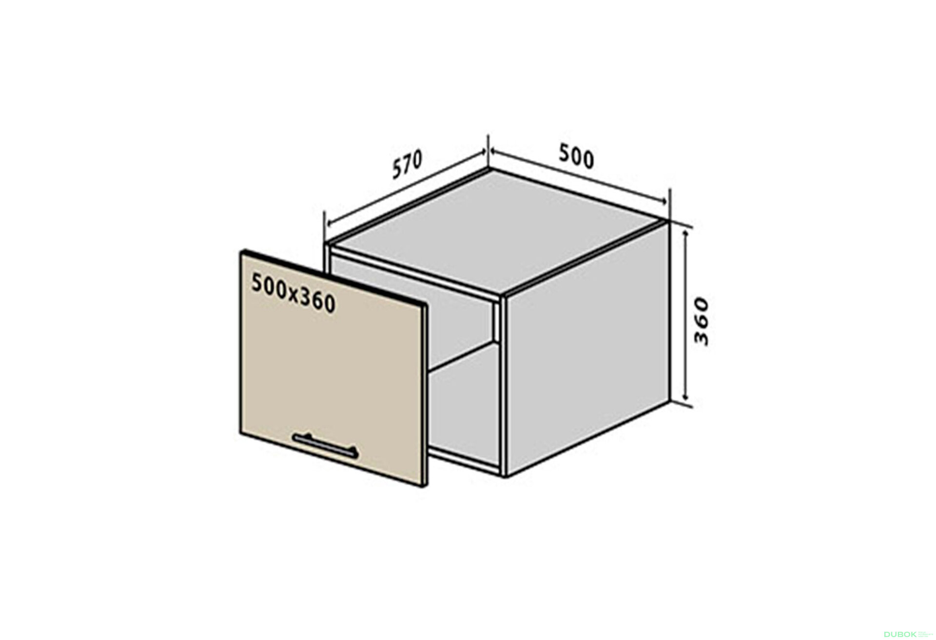Obrázek 1 - V62 Okenní parapet 50 Rhodos