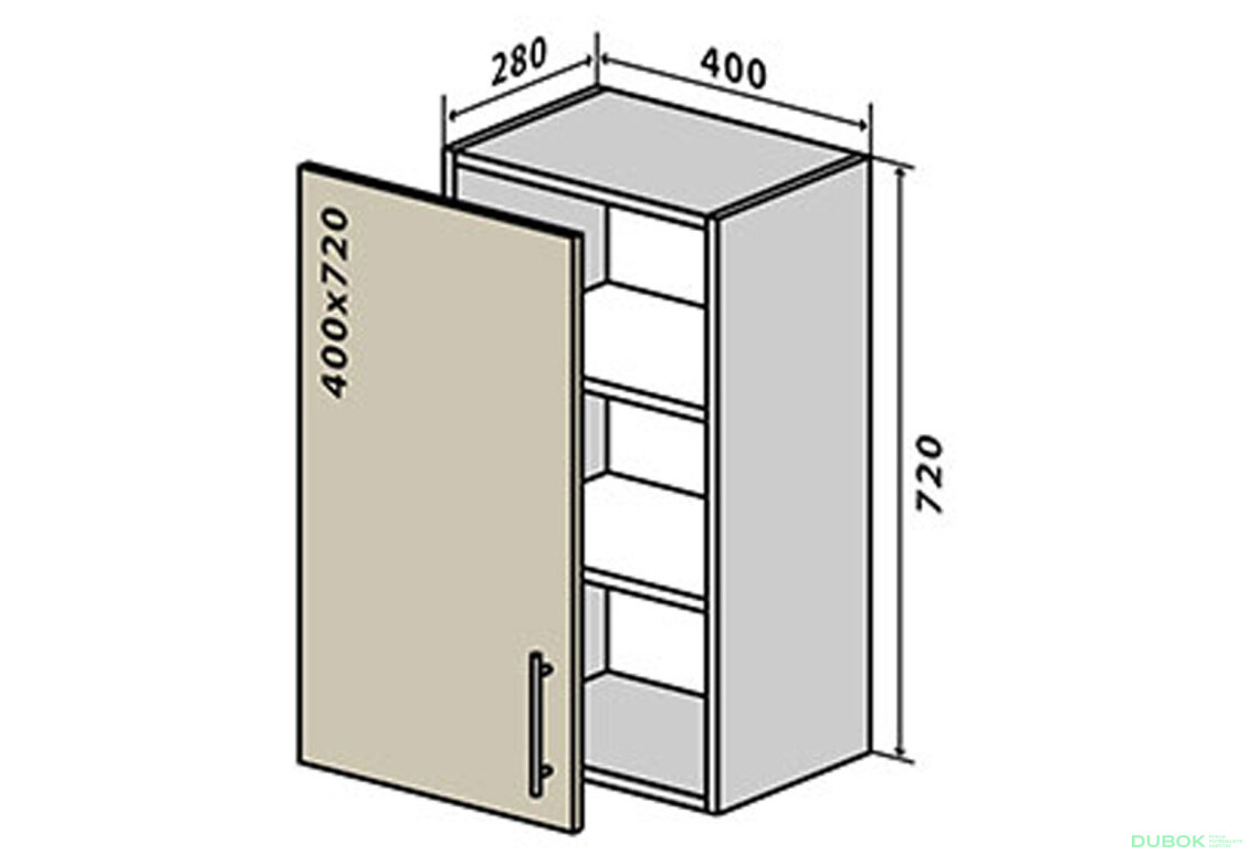 V3 Skříňka 1D 40 Rhodos