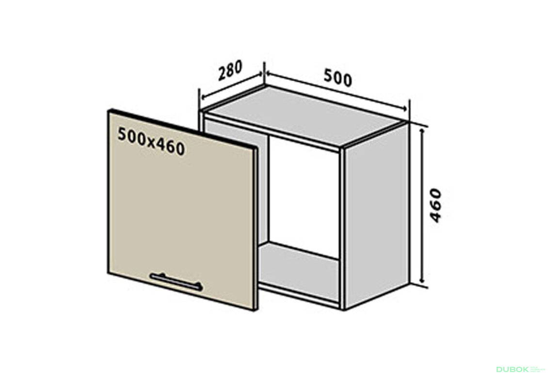 V29 Skříňka 1D 50 Rhodos