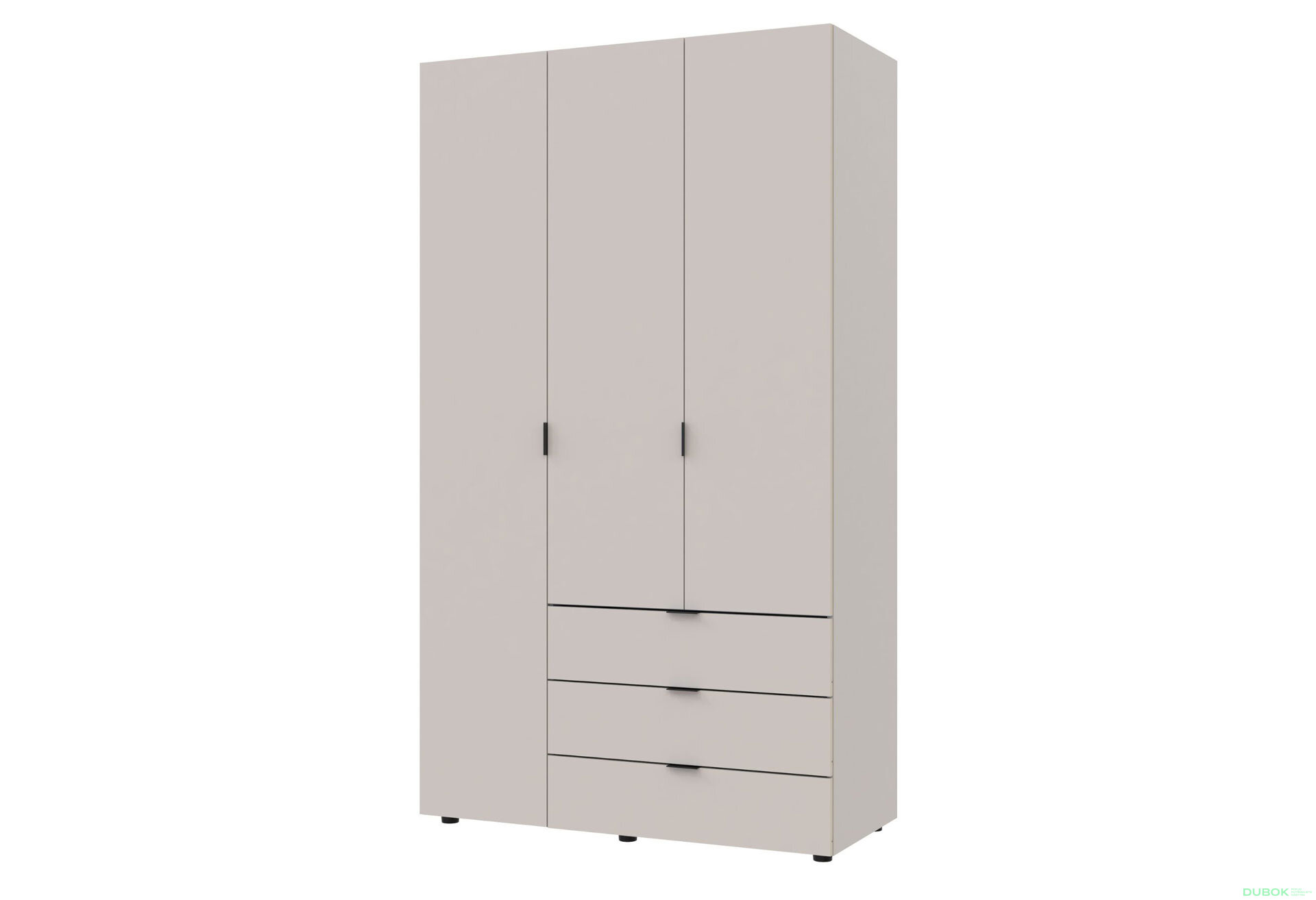 Obrázek 6715 - Skříň šestidveřová s regálem Gelar 271 cm Kašmír