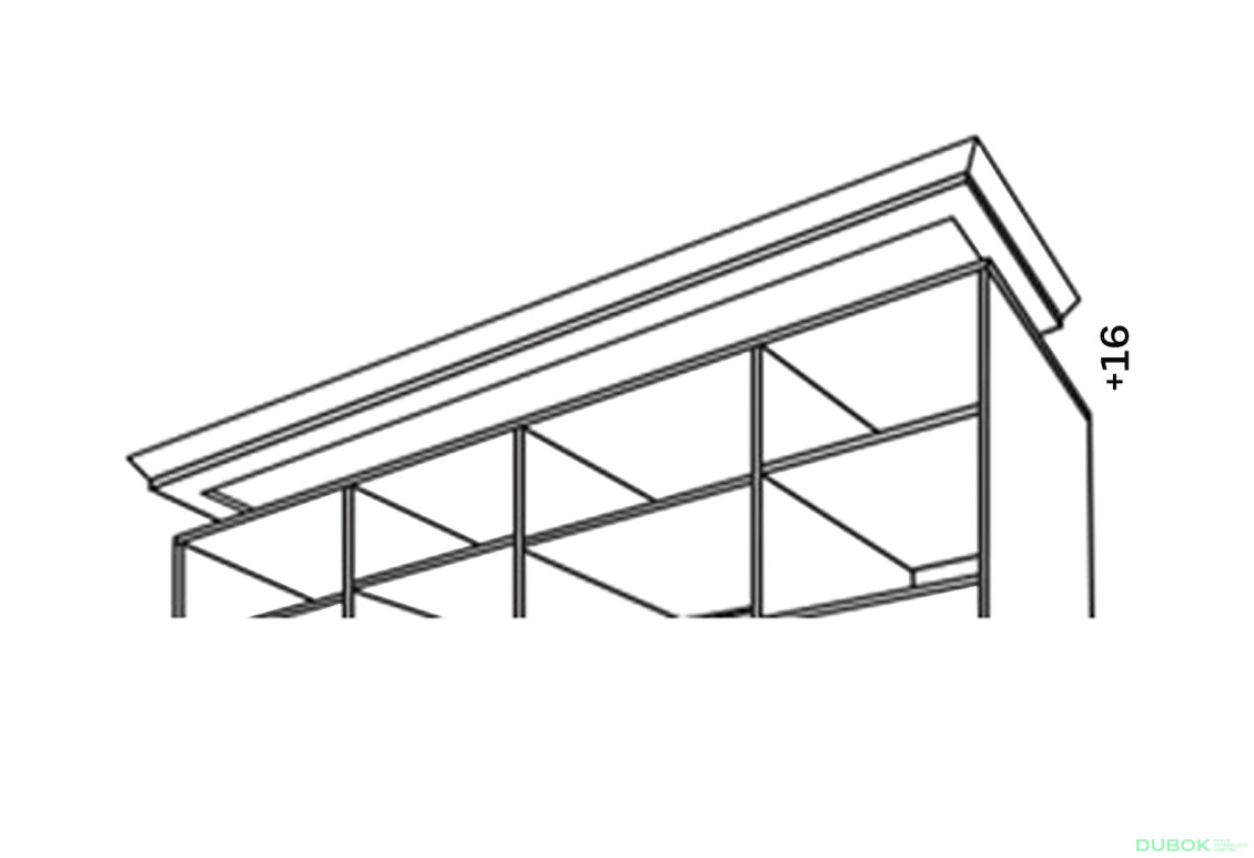 Římsa 2700 (hloubka 450) Rim-Veneziano 4D 2,7 m