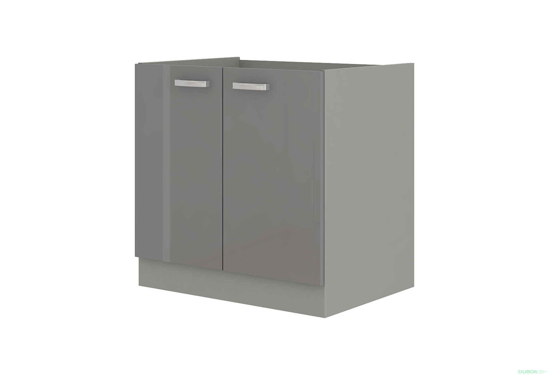 Obrázek 1 - 80 ZL 2F BB kuchyňský dřez Grey šedý platinový / šedý lesk