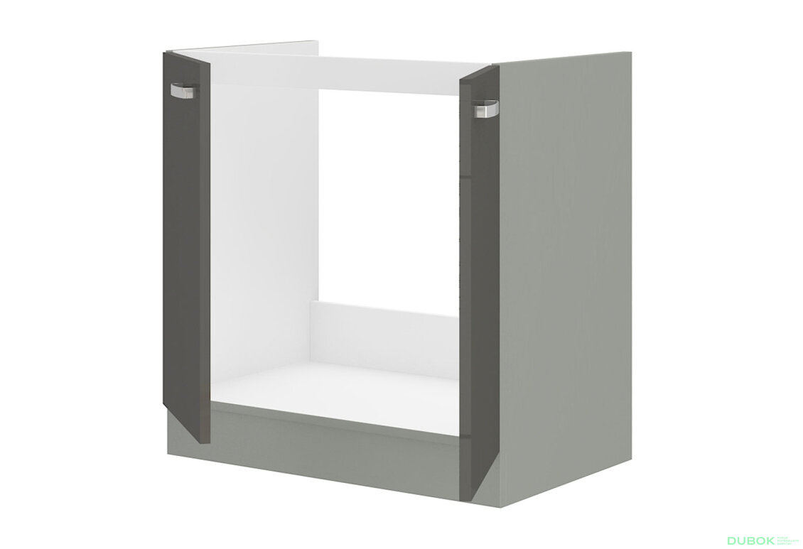 Obrázek 2 - 80 ZL 2F BB kuchyňský dřez Grey šedý platinový / šedý lesk
