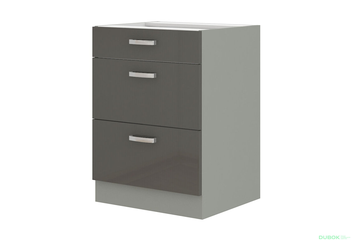 60 D 3S BB premium box Grey šedý platinový / šedý lesk