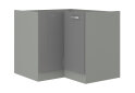 Obrázek 5129 - Kuchyňská sestava 1.9x1.7 m Grey šedý platinový / šedý lesk