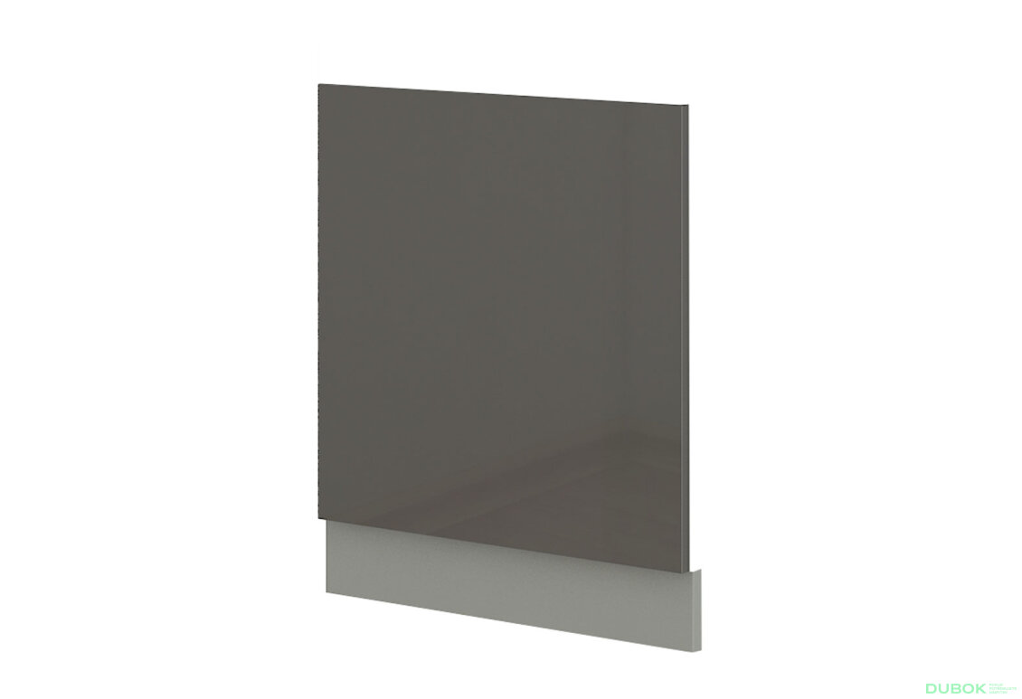 ZM 570x596 dvířka Grey šedý platinový / šedý lesk