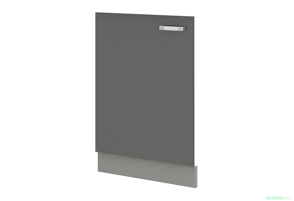 ZM 713x596 dvířka Grey šedý platinový / šedý lesk