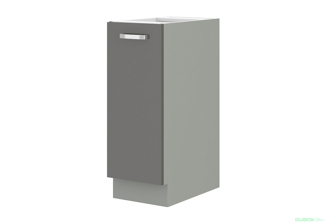 30 D kargo BB Grey šedý platinový / šedý lesk