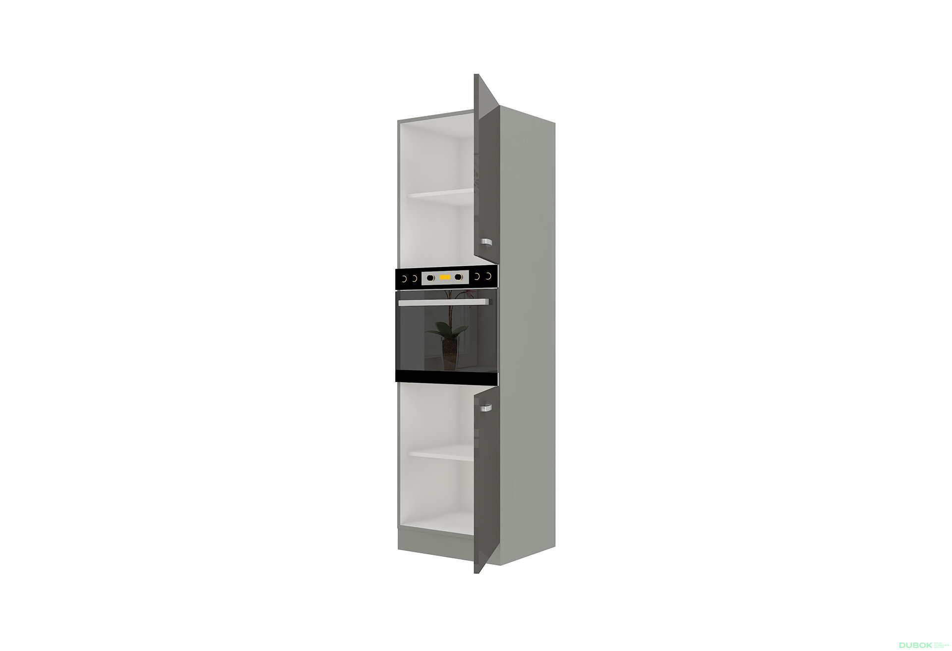 Obrázek 2 - 60 DP-210 2F Grey šedý platinový / šedý lesk