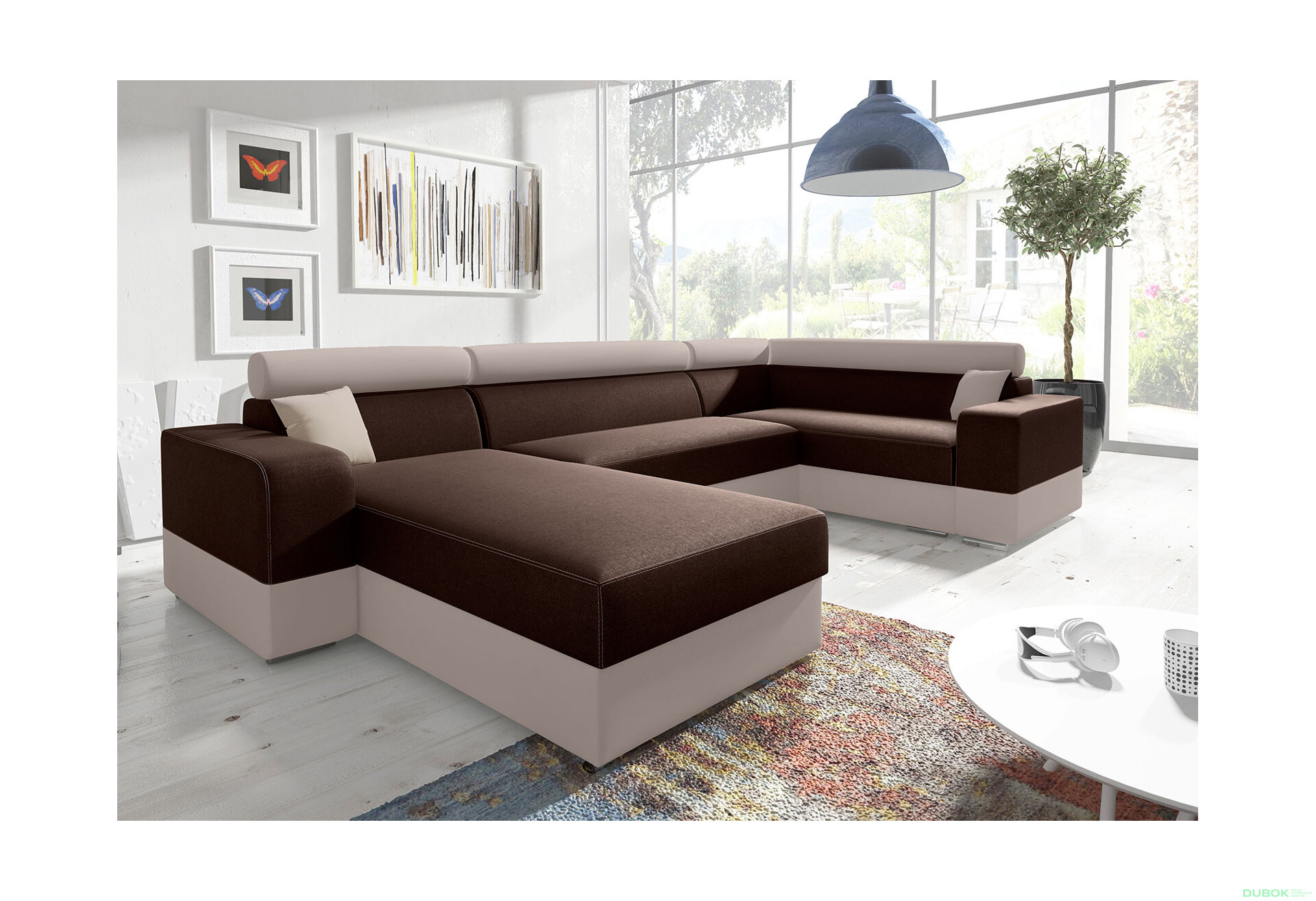 Obrázek 2 - Sedací souprava Infinity super Bahama 08 + Bahama 33 / typ L