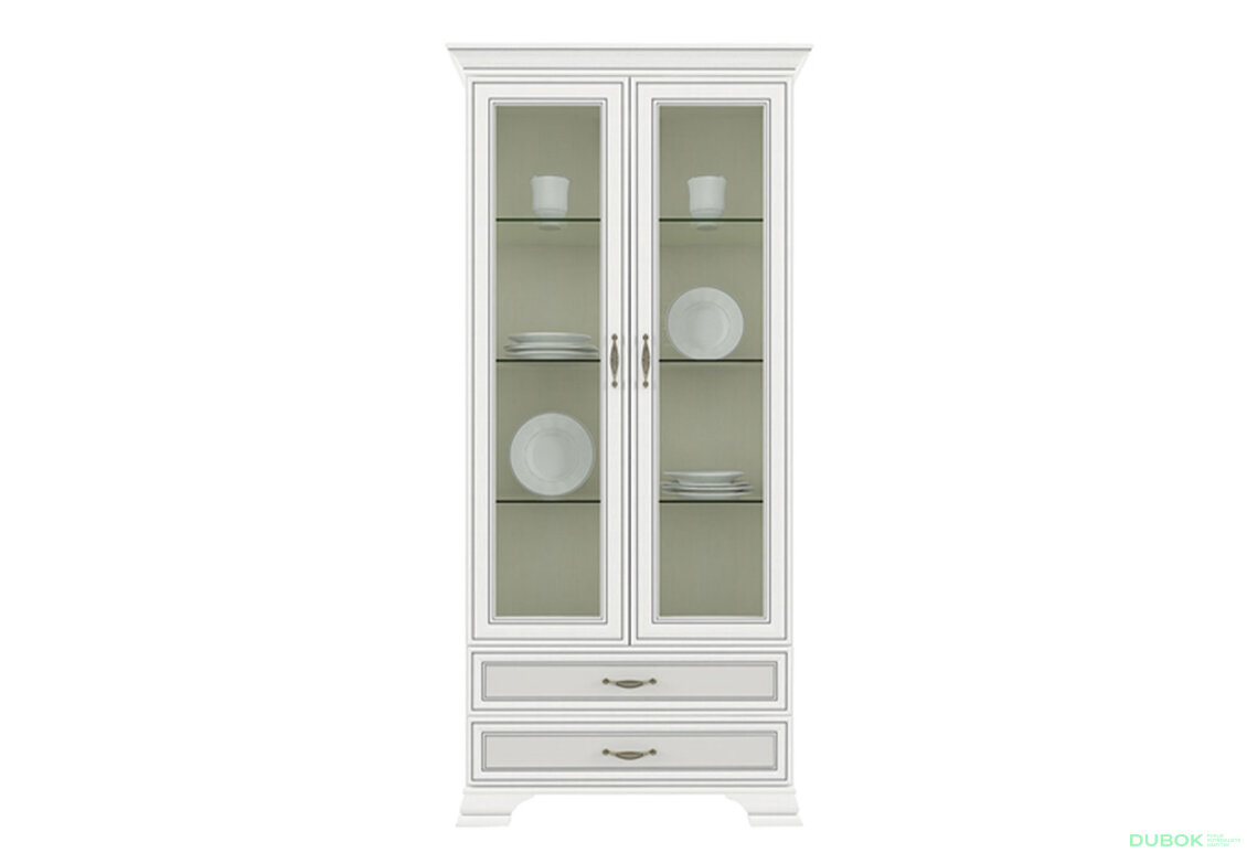 Vitrína 2w2s woodline krém Tiffany II