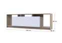 Obrázek 7 - TV stolek U1 dub sonoma / bílý dřevotříska 160x38x48