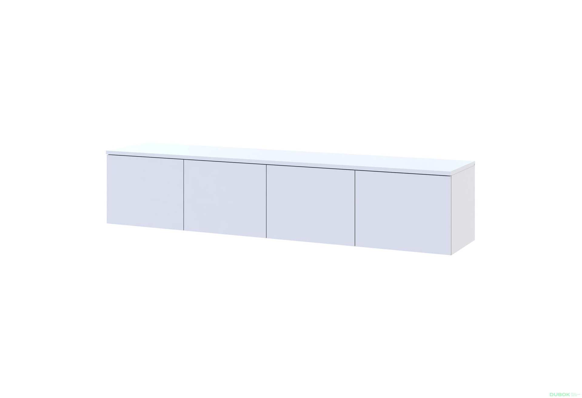 Obrázek 1 - TV stolek Levía bílý 4dv 160x35x33