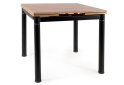 Obrázek 3 - Stůl GD-082 80(131)x80 dub artisan / matná černá kov