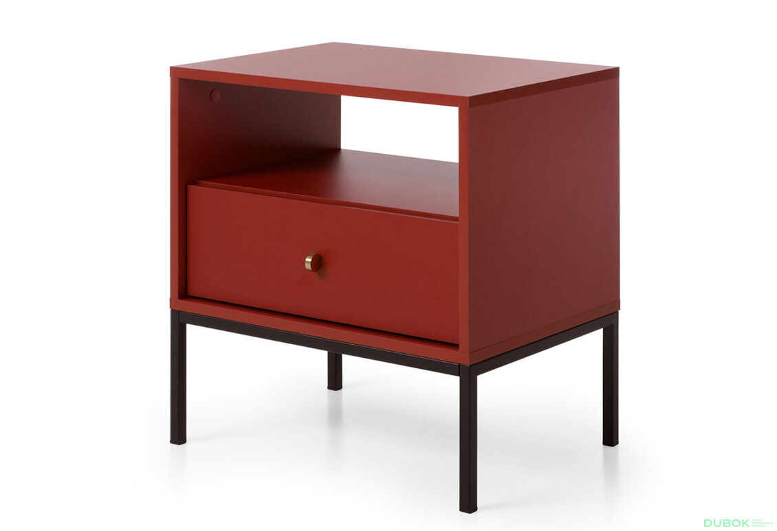 Noční stolek MS54 Mono bordo