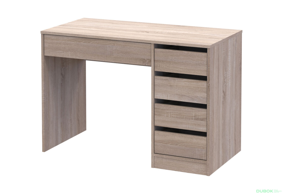 Psací stůl s pravou montáží Profi 110 cm dub sonoma