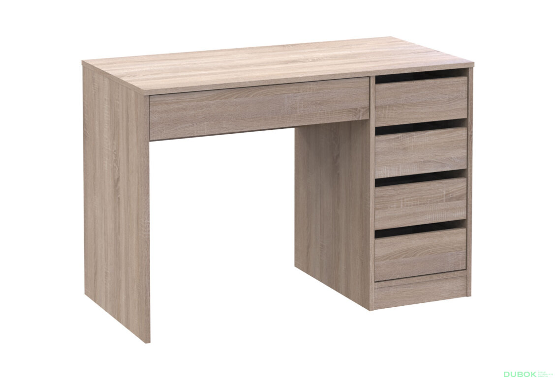 Obrázek 4 - Psací stůl s pravou montáží Profi 110 cm dub sonoma