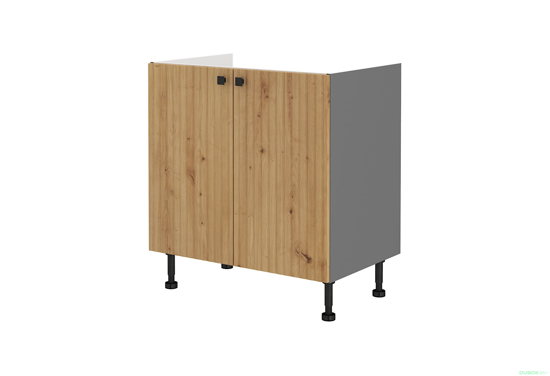 Obrázek 5282 - Kuchyňská sestava 2.6 m Ava antracit / dub artisan