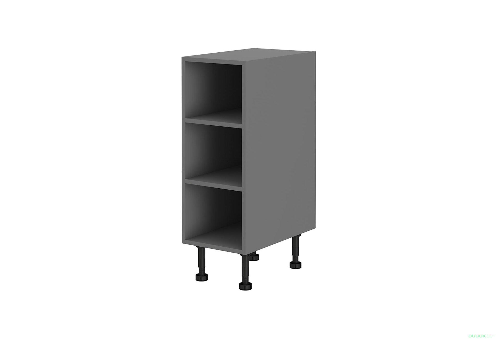 Obrázek 5291 - Kuchyňská sestava 2.6 m Ava antracit / dub artisan