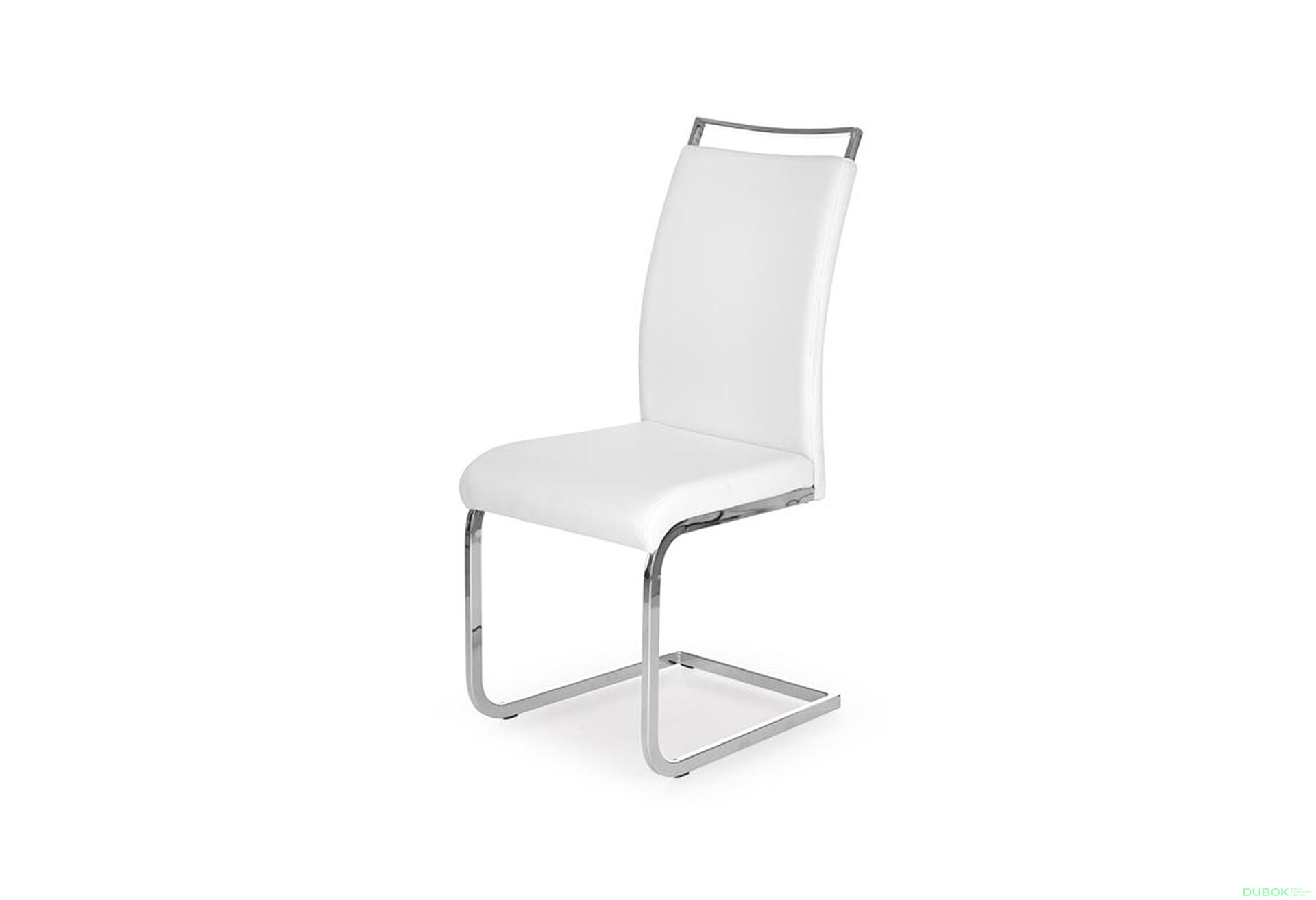Obrázek 1 - Židle K250 chrom / bílá ekokůže